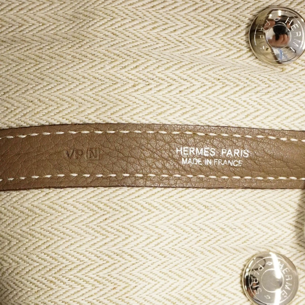 Hermes Tote Garden Party TPM Negonda Etoupe Silver — view 5