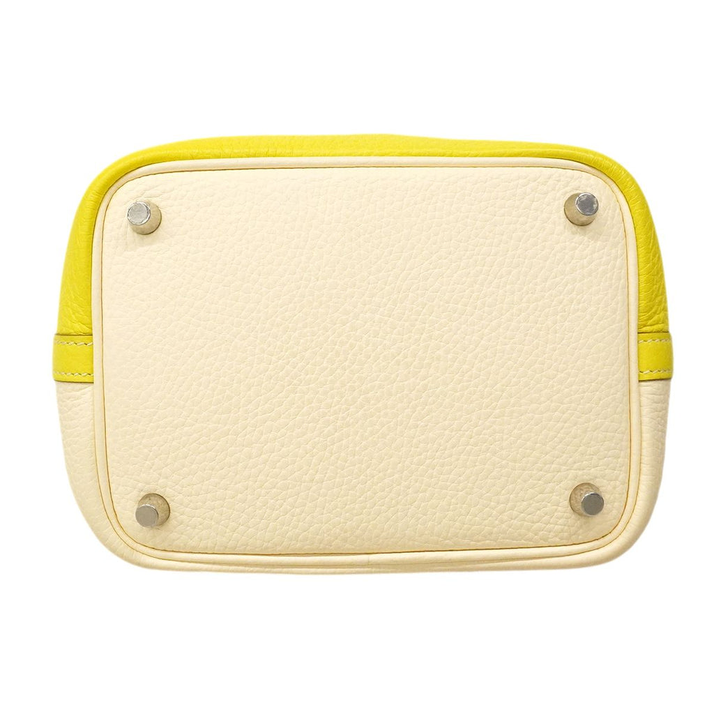 Hermes Handbag Picotin Lock PM Kazak Taurillon Clemence Nata Lime Silver — view 3