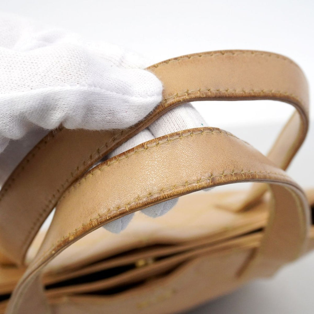 Chanel Tote Wild Stitch Lambskin Beige Gold — view 7