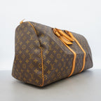 Louis Vuitton Boston Bag Monogram Keepall 55 Brown — view 2