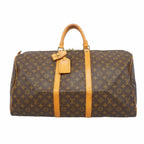 Louis Vuitton Boston Bag Monogram Keepall 55 Brown