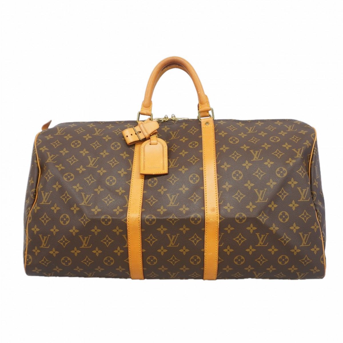 Louis Vuitton Boston Bag Monogram Keepall 55 Brown