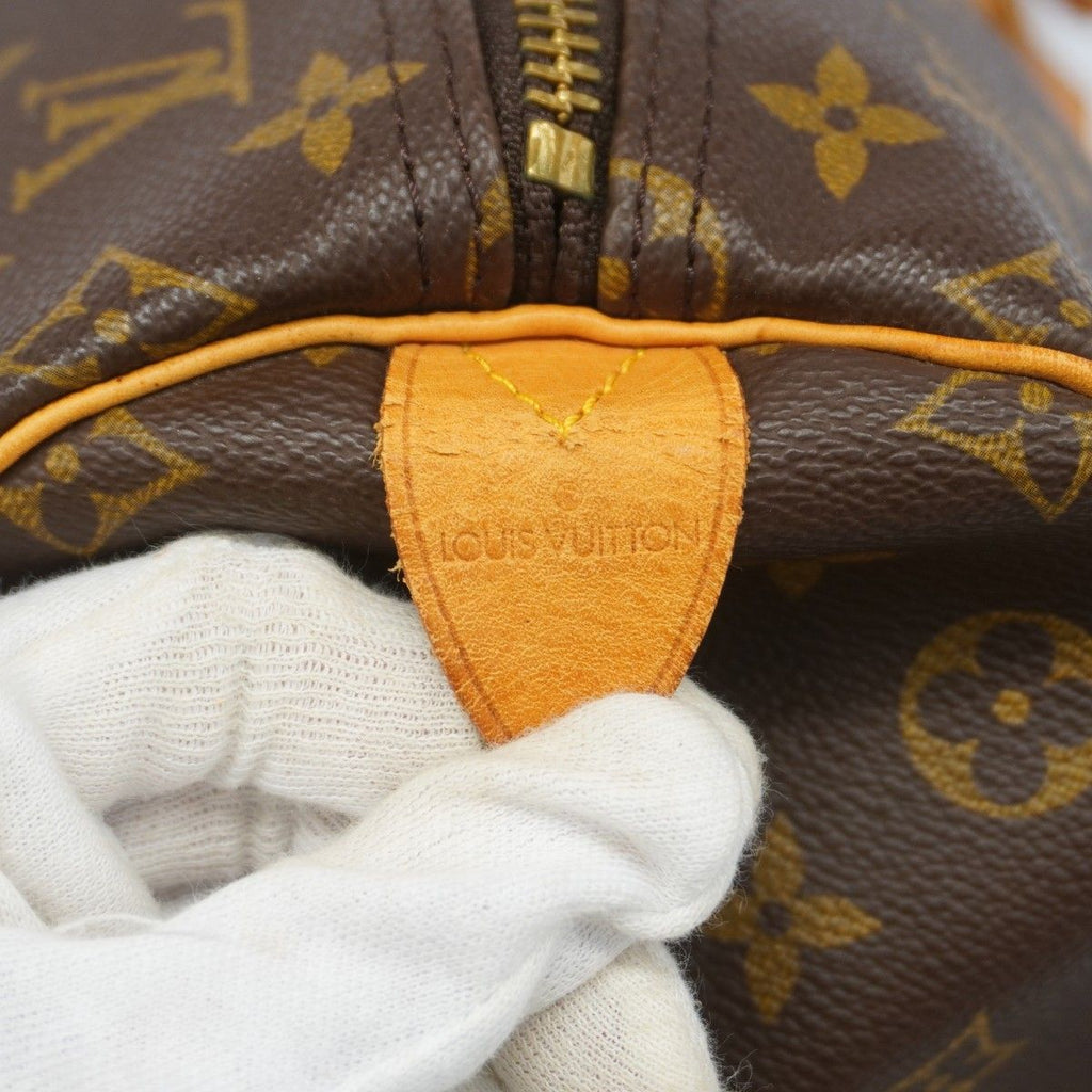 Louis Vuitton Boston Bag Monogram Keepall 55 Brown — view 5