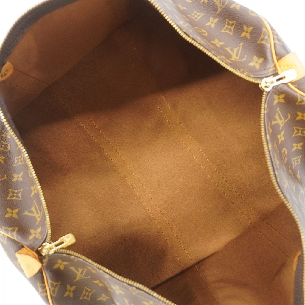 Louis Vuitton Boston Bag Monogram Keepall 55 Brown — view 4