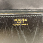 Hermes Handbag Drag 27 Box Calf Black Gold — view 5