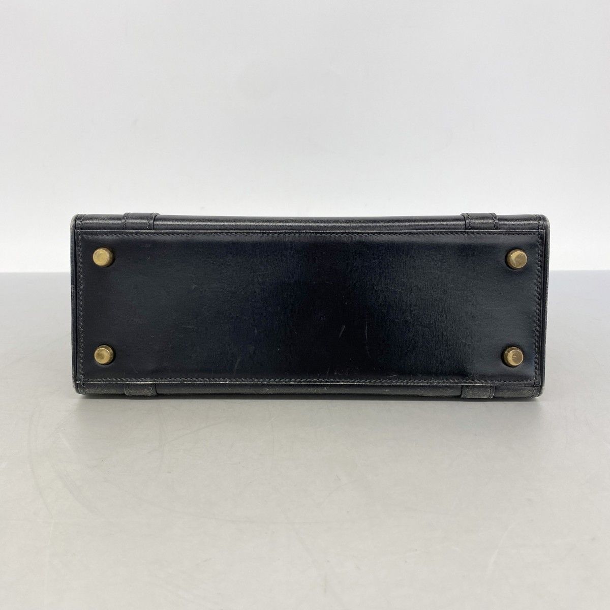Hermes Handbag Drag 27 Box Calf Black Gold — view 3
