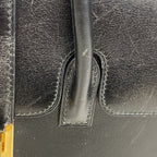 Hermes Handbag Drag 27 Box Calf Black Gold — view 8