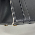 Hermes Handbag Drag 27 Box Calf Black Gold — view 6