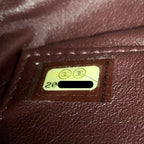 Chanel Shoulder Bag Black Gold Chez Blanc CC Logo Stitch Double Chain Turnlock — view 8