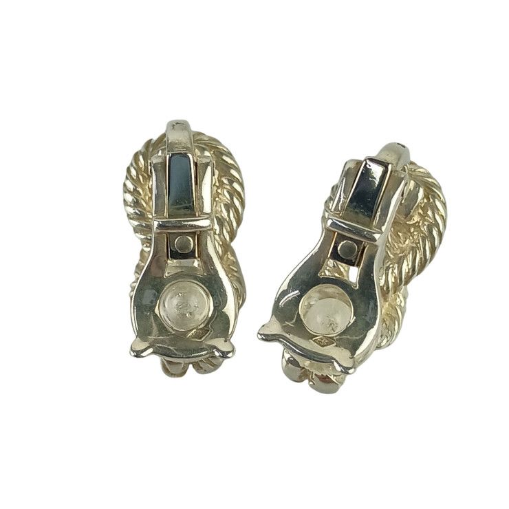 Hermes Earrings O-dienne Silver — view 3