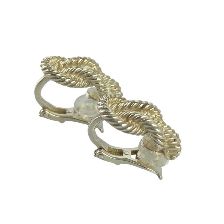 Hermes Earrings O-dienne Silver — view 2