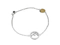 Fendi Bracelet Silver Metal Rhinestone