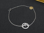 Fendi Bracelet Silver Metal Rhinestone — view 5