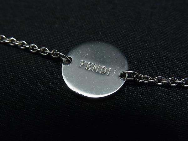 Fendi Bracelet Silver Metal Rhinestone — view 4