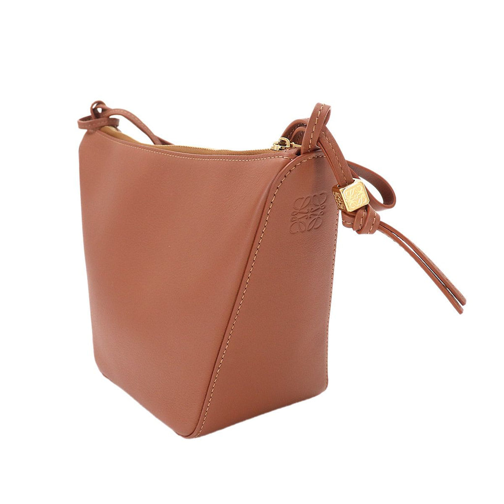 Loewe Hammock Bag Mini Shoulder Bag Leather Tan Hobo — view 4