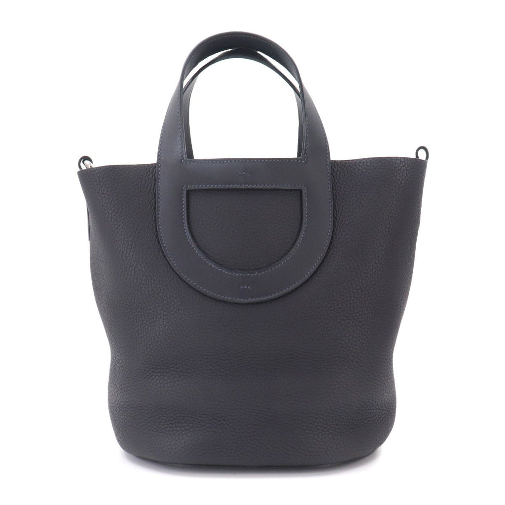 Hermes in the Loop 23 Hand Bag Taurillon Clemence Swift Silver — view 3