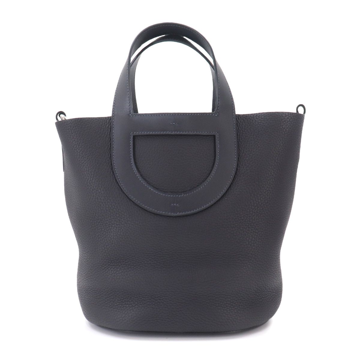 Hermes in the Loop 23 Hand Bag Taurillon Clemence Swift Silver — view 3