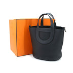 Hermes in the Loop 23 Hand Bag Taurillon Clemence Swift Silver — view 2