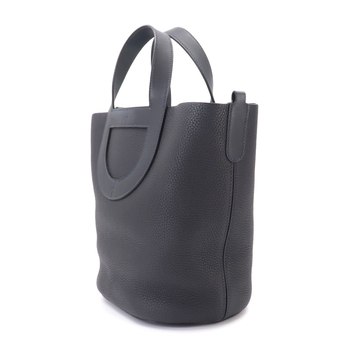 Hermes in the Loop 23 Hand Bag Taurillon Clemence Swift Silver — view 4