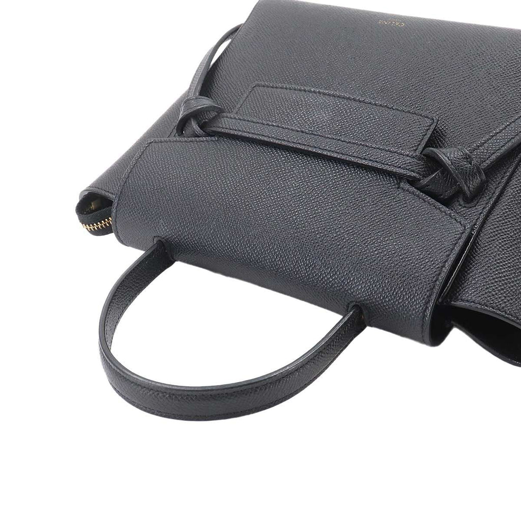 Celine Belt Bag Nano 2-Way Leather Black — view 5