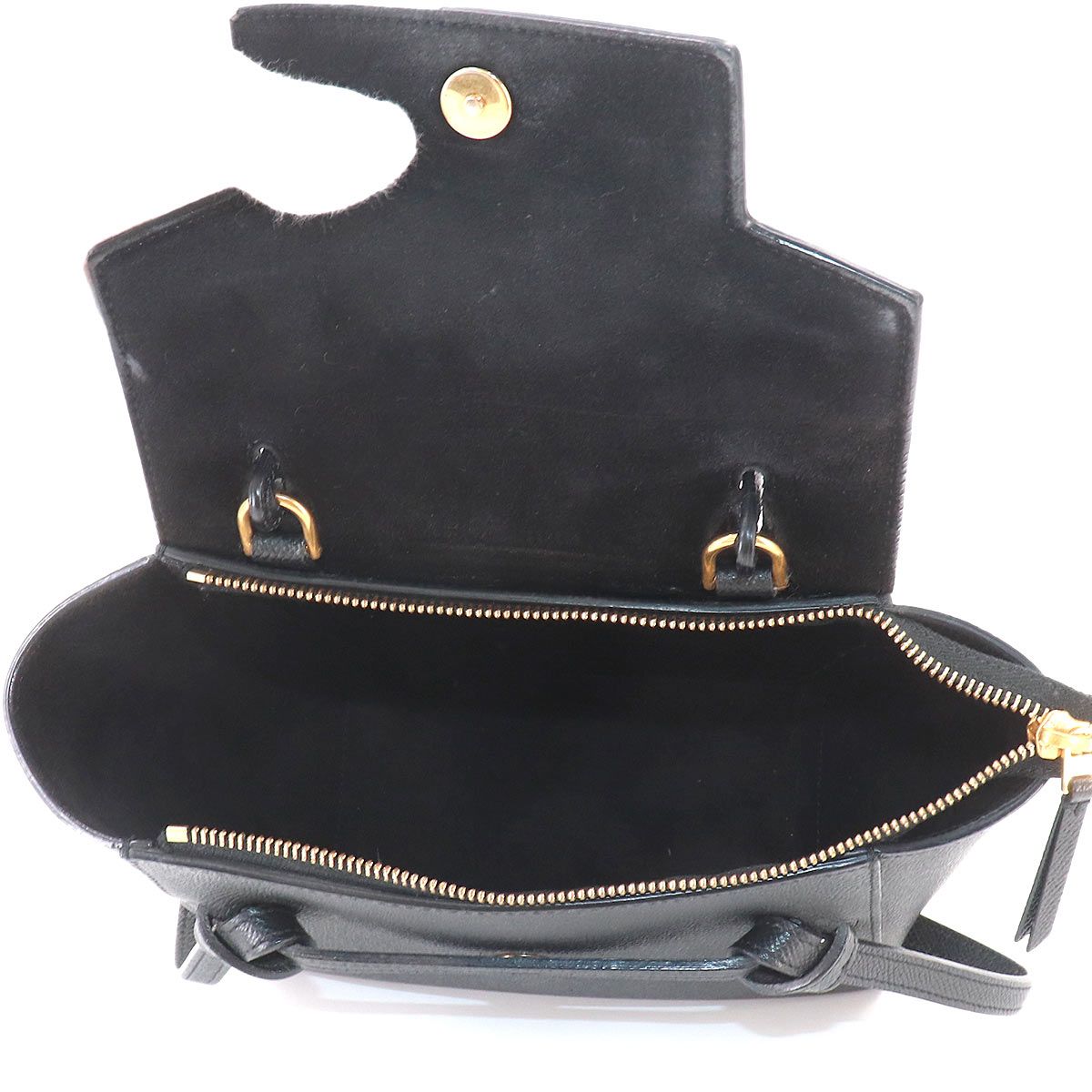 Celine Belt Bag Nano 2-Way Leather Black — view 6