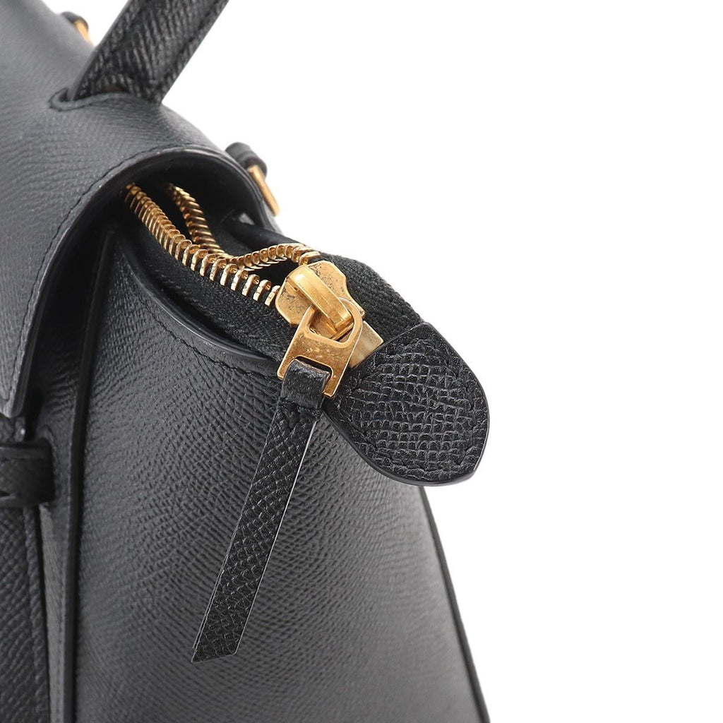 Celine Belt Bag Nano 2-Way Leather Black — view 8