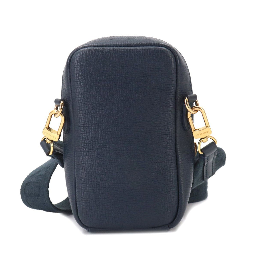 Louis Vuitton LV Square Double Fo Pouch Shoulder Bag Monogram Denim Leather — view 2