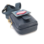 Louis Vuitton LV Square Double Fo Pouch Shoulder Bag Monogram Denim Leather — view 4