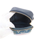 Louis Vuitton LV Square Double Fo Pouch Shoulder Bag Monogram Denim Leather — view 6