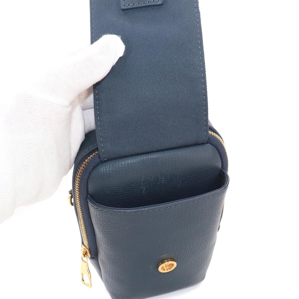 Louis Vuitton LV Square Double Fo Pouch Shoulder Bag Monogram Denim Leather — view 7