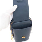 Louis Vuitton LV Square Double Fo Pouch Shoulder Bag Monogram Denim Leather — view 7