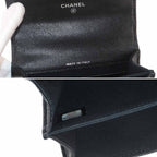 Chanel Minimini Quilted Chain Clutch 2-Way Shoulder Bag Caviar Leather Black — view 8