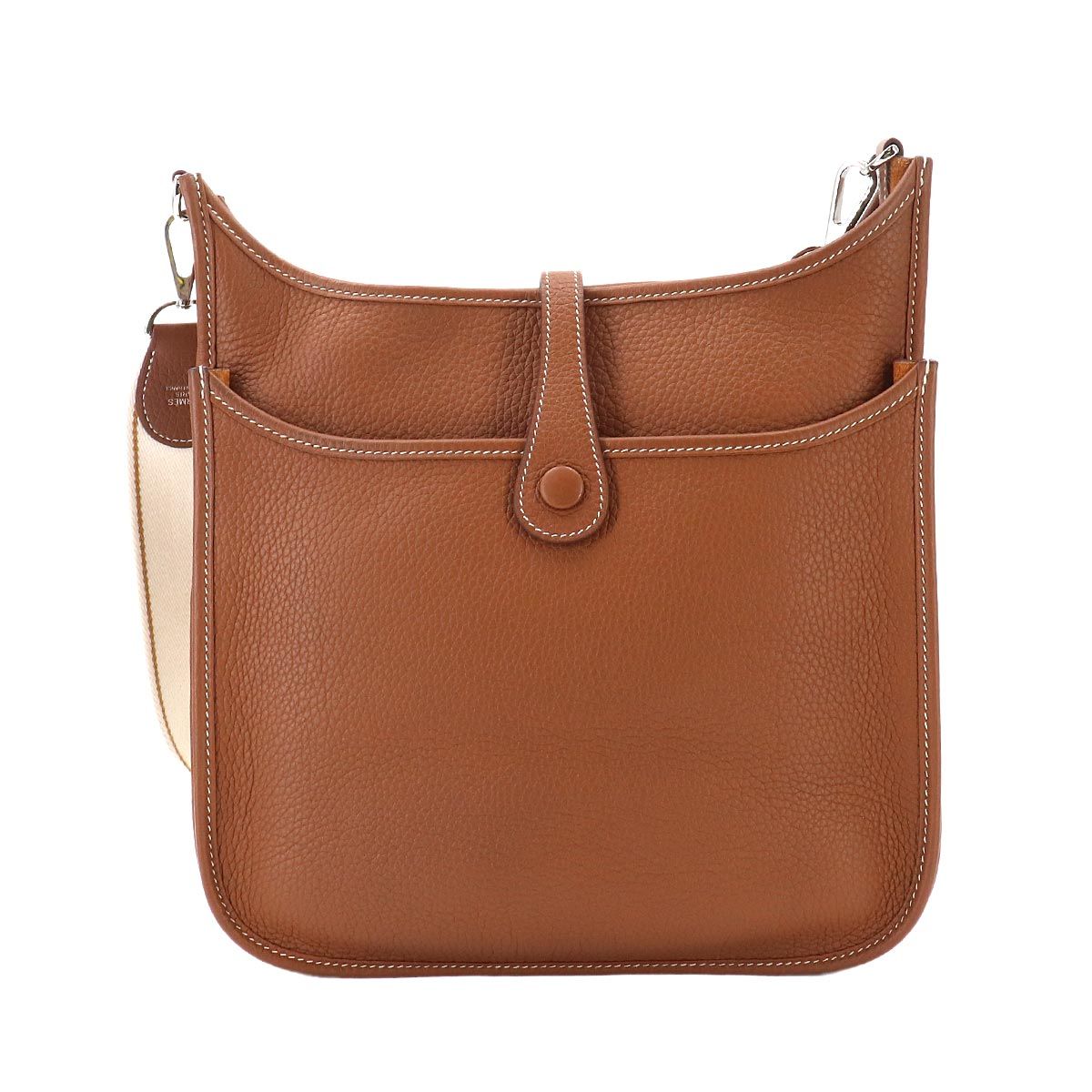 Hermes Evelyne 3 PM Amazon Shoulder Bag Taurillon Clemence Gold Silver — view 3
