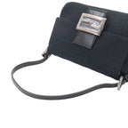 Fendi Zucchi Mini Mamma Bucket Shoulder Bag Canvas Leather Black — view 6
