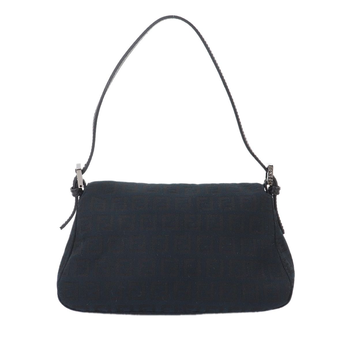 Fendi Zucchi Mini Mamma Bucket Shoulder Bag Canvas Leather Black — view 3