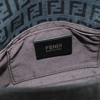 Fendi Zucchi Mini Mamma Bucket Shoulder Bag Canvas Leather Black — view 8