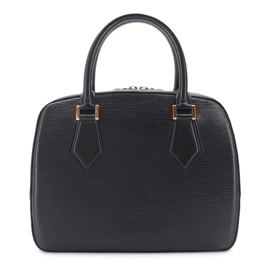 Louis Vuitton Epi Blanc Hand Bag Noir Leather Epi Sablon — view 2