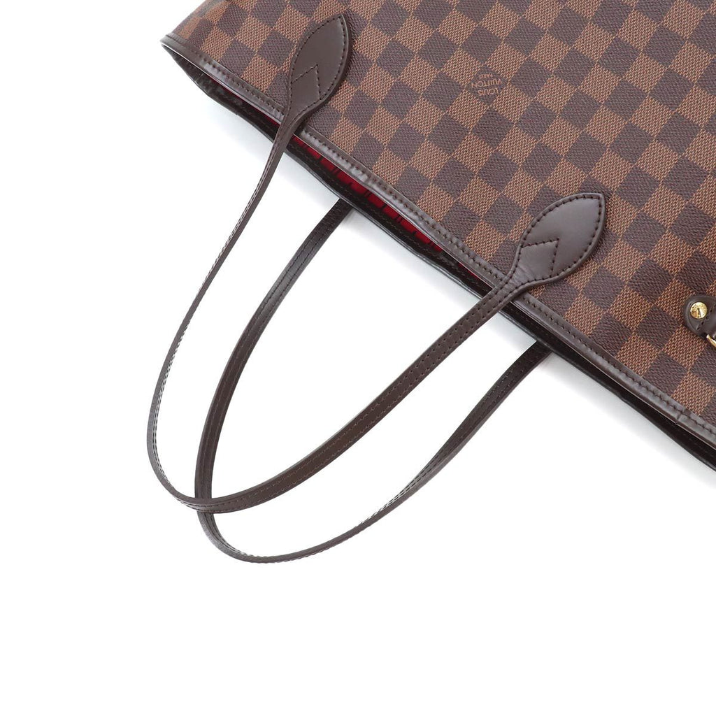 Louis Vuitton Damier Neverfull MM Tote Ebene Cerise Brown — view 5
