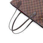 Louis Vuitton Damier Neverfull MM Tote Ebene Cerise Brown — view 5