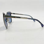 Chanel Sunglasses Blue Silver Acetate Metal Eyewear — view 2
