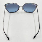 Chanel Sunglasses Blue Silver Acetate Metal Eyewear — view 3