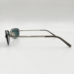 Chanel Sunglasses CC Logo Blue Silver Metal Eyewear — view 2