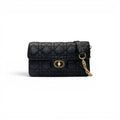 Dior Shoulder Bag Black Gold Jolie Chain Pearl Cannage