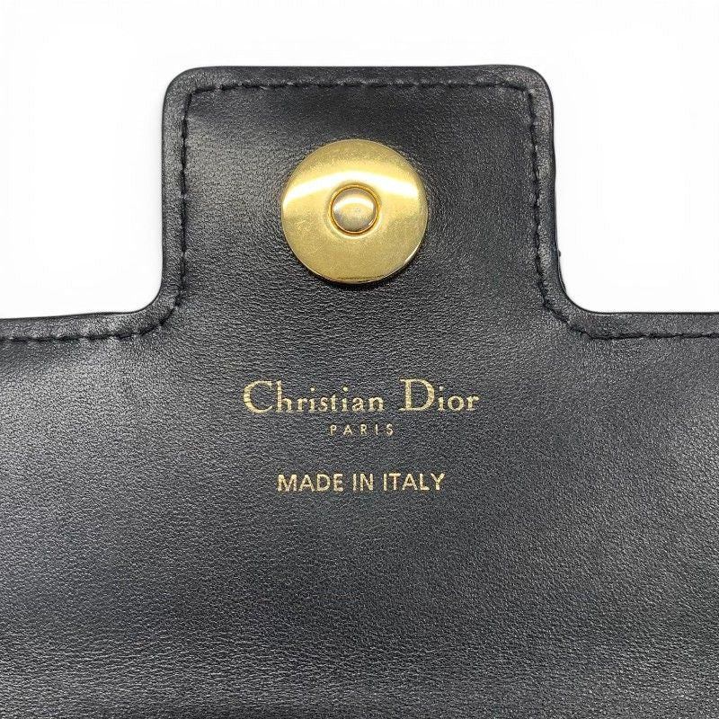 Dior Shoulder Bag Black Gold Jolie Chain Pearl Cannage — view 8