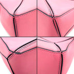 Loewe Shoulder Bag Puzzle Mini Pink Leather Silver — view 7