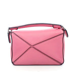 Loewe Shoulder Bag Puzzle Mini Pink Leather Silver — view 2