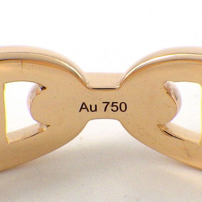 Hermes Ring Chaine D'ancre Enchainee PM 18k Pink Gold — view 4