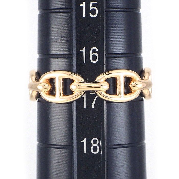 Hermes Ring Chaine D'ancre Enchainee PM 18k Pink Gold — view 6
