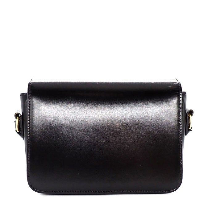 Celine Shoulder Bag Teen Triomphe Black Shiny Calfskin Gold — view 2
