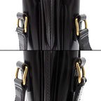 Celine Shoulder Bag Teen Triomphe Black Shiny Calfskin Gold — view 8